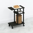 thumbnail image 5 of Furinno Tomi C-Shape End Table, Side Table with Wheels, for Couch & Sofa, Espresso/Black, 5 of 6