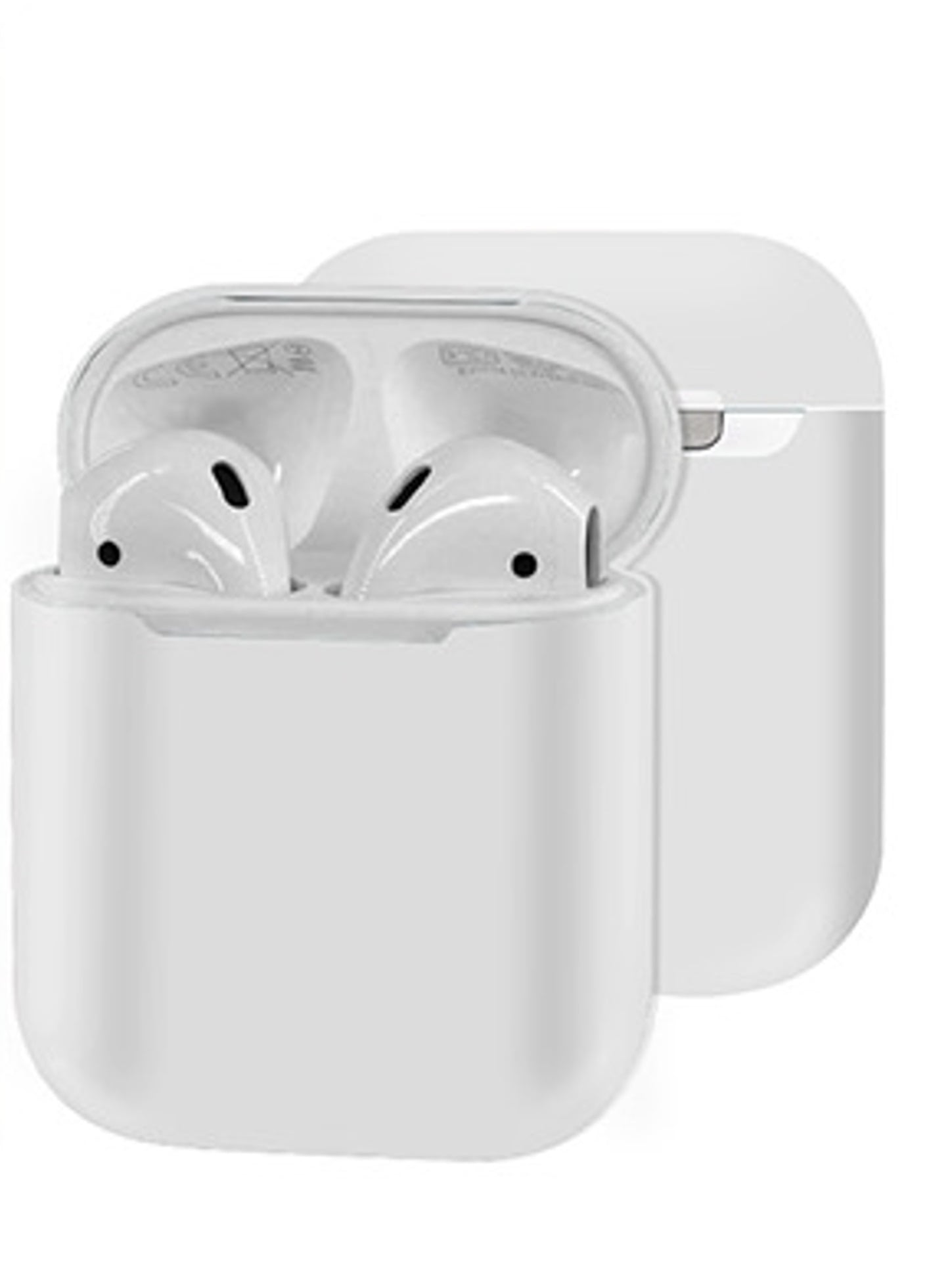 Apple AirPods Case, 0.8mm Ultra Thin Soft Cover Skin Silicone Rubber TPU  Gel Case Shockproof Cover with Charger Hole Desktop Charging Earphones  Earbuds Accessories for Apple AirPods 2 \u0026 1 - WHITE - Walmart.com