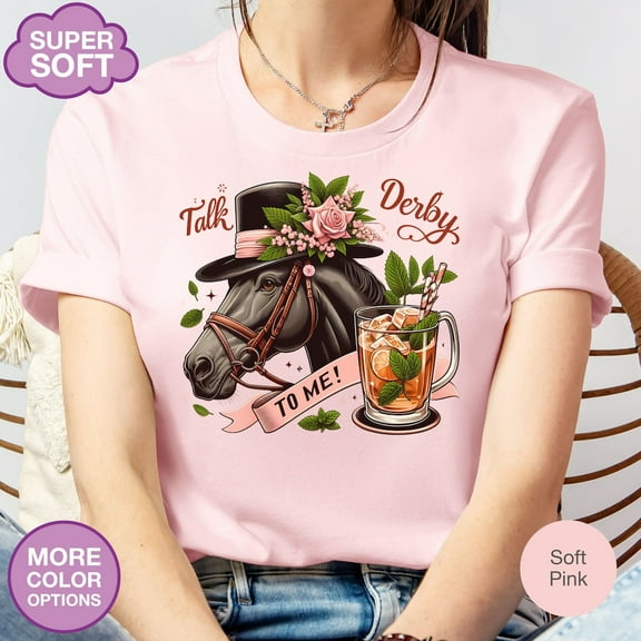 Talk Derby To Me Tee, 2025 Kentucky Derby Shirt, Kentucky Derby Party Tee, Racing Horse Shirt, Race Weekend, Ky Derby Day Shirt Unisex S-5XL Hot Trending Shirt, Vintage Birthday Gift