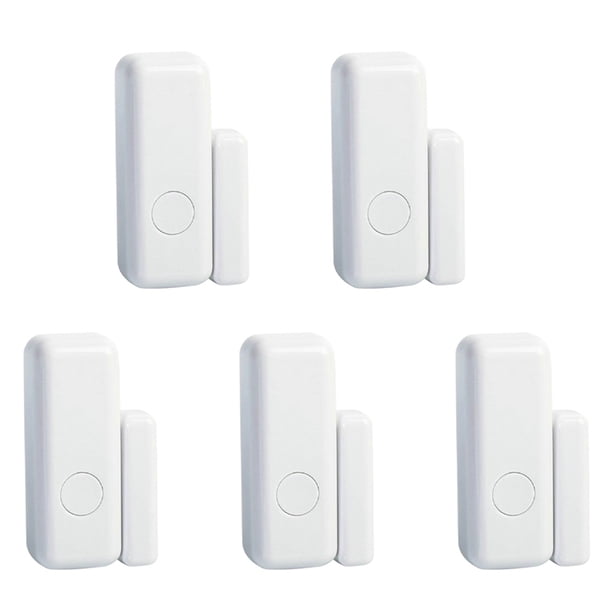 5X Sensor Inteligente de Ventana y Puerta Detector de Sensor de Puerta Alarma de Puerta y Ventana de 433 Mhz, para Hotel en Casa