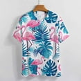 thumbnail image 3 of Flamingo Pattern Women's T-Shirt Short Sleeve T Shirts Tops Tee Ladies Loose T, 3 of 6