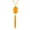 Orange, variant on Women's Large Faux Green Jade Tassel Gold Plated Steel Necklace