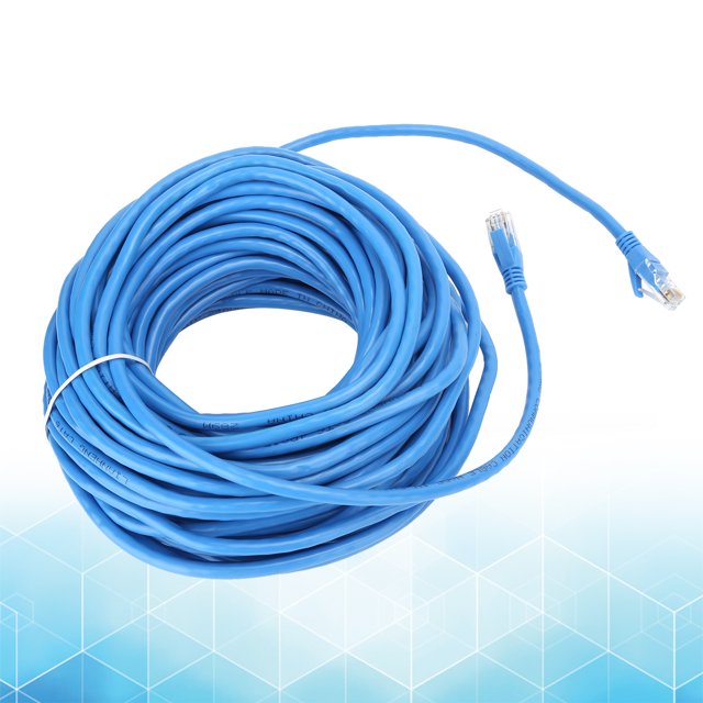 Cable de Red Gigabit Cable de Conexión LAN Ethernet de Alta Velocidad para Transmisión Estable de y Video con Cobre Libre de Oxígeno 20 M/22 Yardas