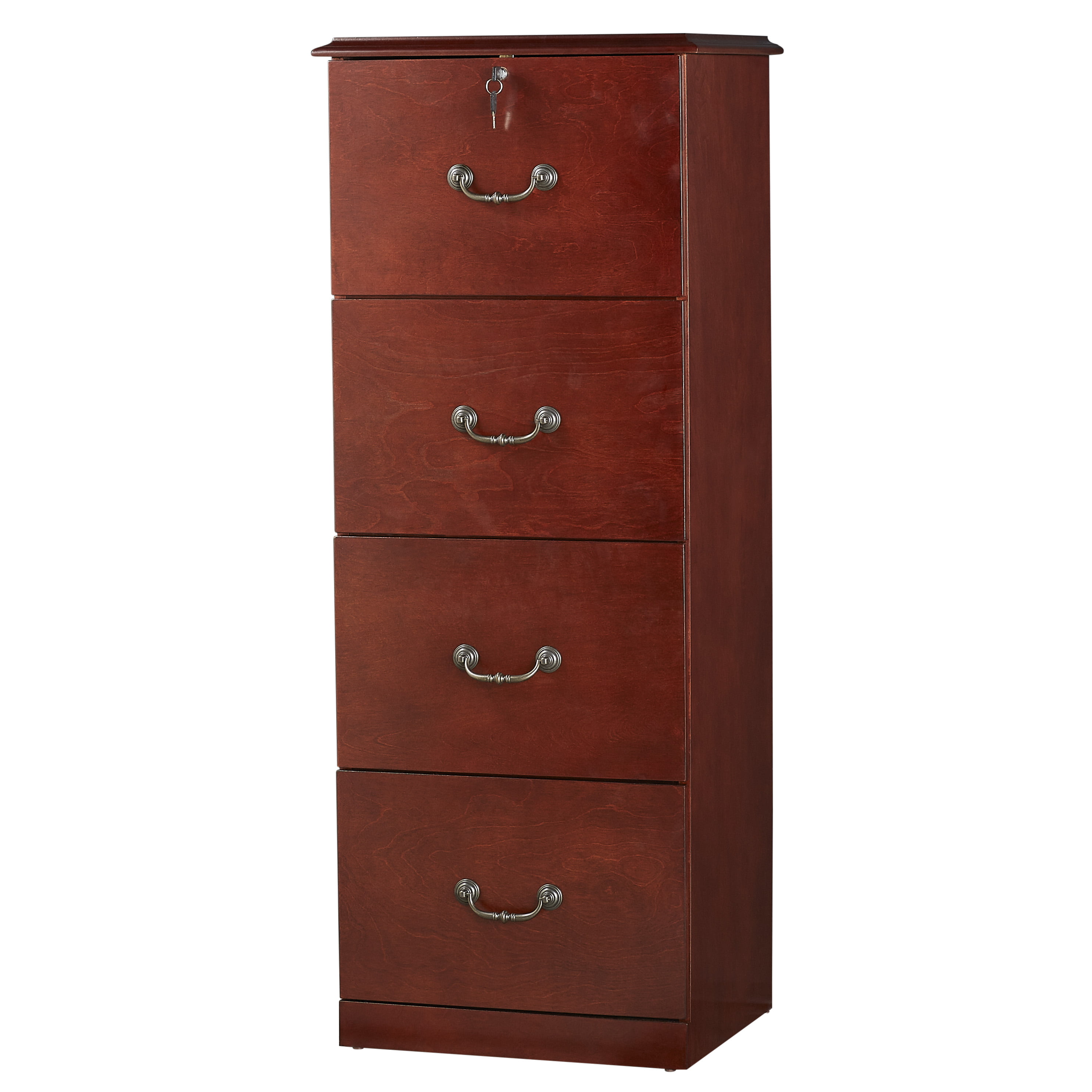 Better Homes and Gardens 4 Drawer Cherry Vertical File With