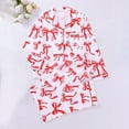 thumbnail image 2 of Pajamas for Women Elegant Valentines Sets Bow Printed Long Sleeve Top and Pants Soft Sleepwear, 2 of 6