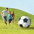 thumbnail image 2 of Balón de fútbol inflable GoFloats Giant negro y blanco de 76 cm, 2 of 6