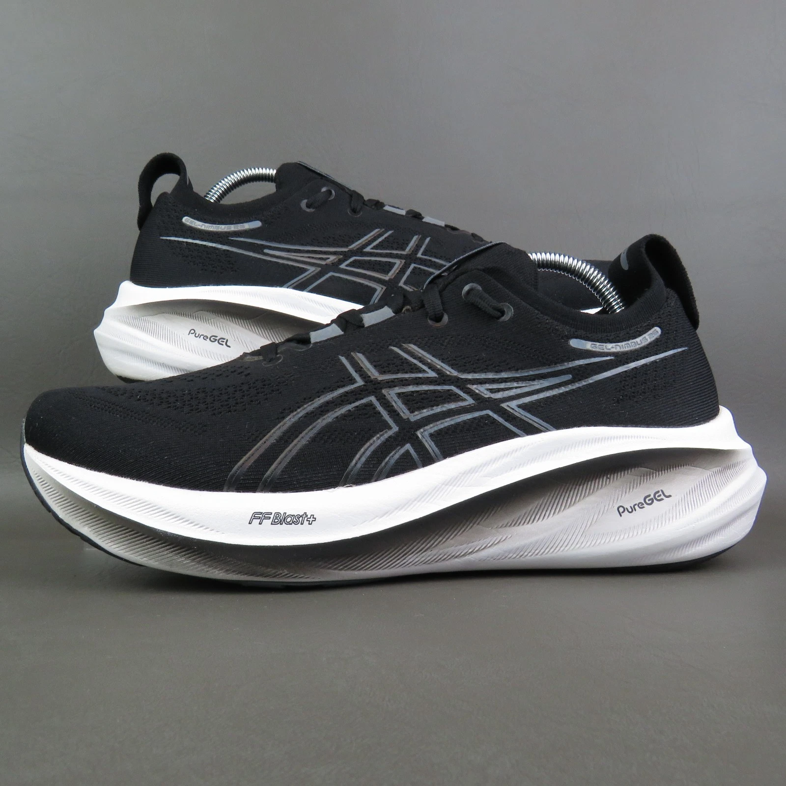 Asics Shoes - 2024 Gel Nimbus 26 Graphite Black White - Sz 9 2E Wide ...