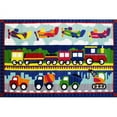 thumbnail image 2 of Fun Time Nylon 51"x78" Trans America Area Rug in Multi-Color, 2 of 2
