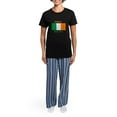 thumbnail image 4 of CafePress - Derry Ireland Women's Dark Pajamas - Women's Short Sleeve Print T-Shirt and Pants Dark Cotton Pajama Set, 4 of 7