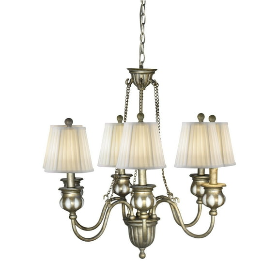 Springdale Lighting 27 inch W Evita 6-Light Chandelier