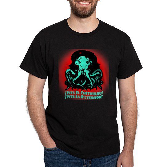 CafePress - Viva El Chethulhu Dark T Shirt - Men's Classic Cotton T-Shirts