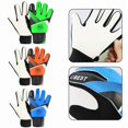 thumbnail image 3 of 1 Paire de Gants de Soccer pour Enfants, Protection des Mains, Anti-Collision, Latex PU, Vert 7, 3 of 5