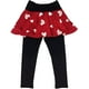 thumbnail image 4 of Conjunto de ropa para niñas pequeñas Conjunto de sudaderas con forro polar con estampado de corazón y conjunto de polainas 6-7 años 2 # Rojo Jormftte WRMH-1089-8, 4 of 5