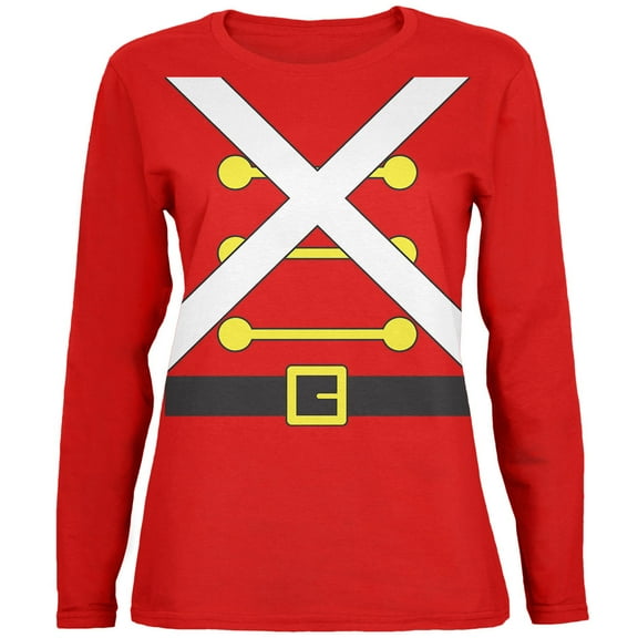 Old Glory Womens Christmas Toy Soldier Costume Long Sleeve T Shirt