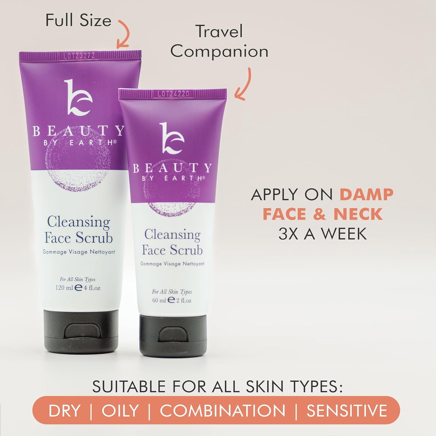 Beauty by Earth Facial Scrub and Face Wash 2in1