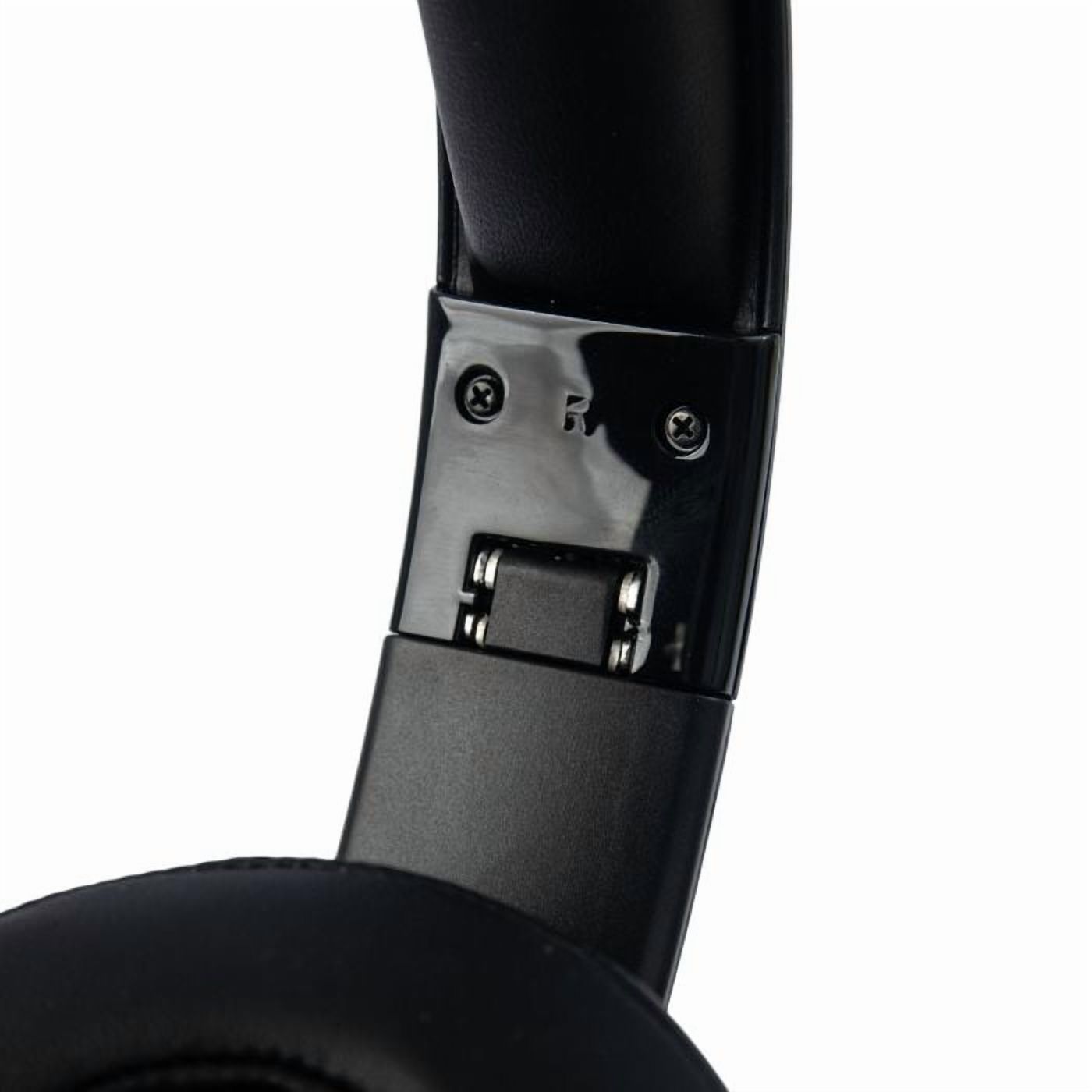 RadioShack BT Headphones Black – 40mm Drivers, 30-Hour Playtime, Bluetooth 5.4, Built-In Microphone, Foldable Design, Durable and Stylish Black Finish