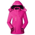 thumbnail image 2 of Fall Savings USSUMA Rain Jacket Women Women Outdoor Plush Heat Jacket USB Charging Heating Warm Mountaineering Clothes Long Sleeve Tops Weekly Deals Hot Pink M, 2 of 7