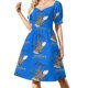 thumbnail image 1 of (Color blanco/claro) Vestido de manga corta con diseño de reunión de Hippolotofus, vestidos de mujer para ocasiones especiales., 1 of 7