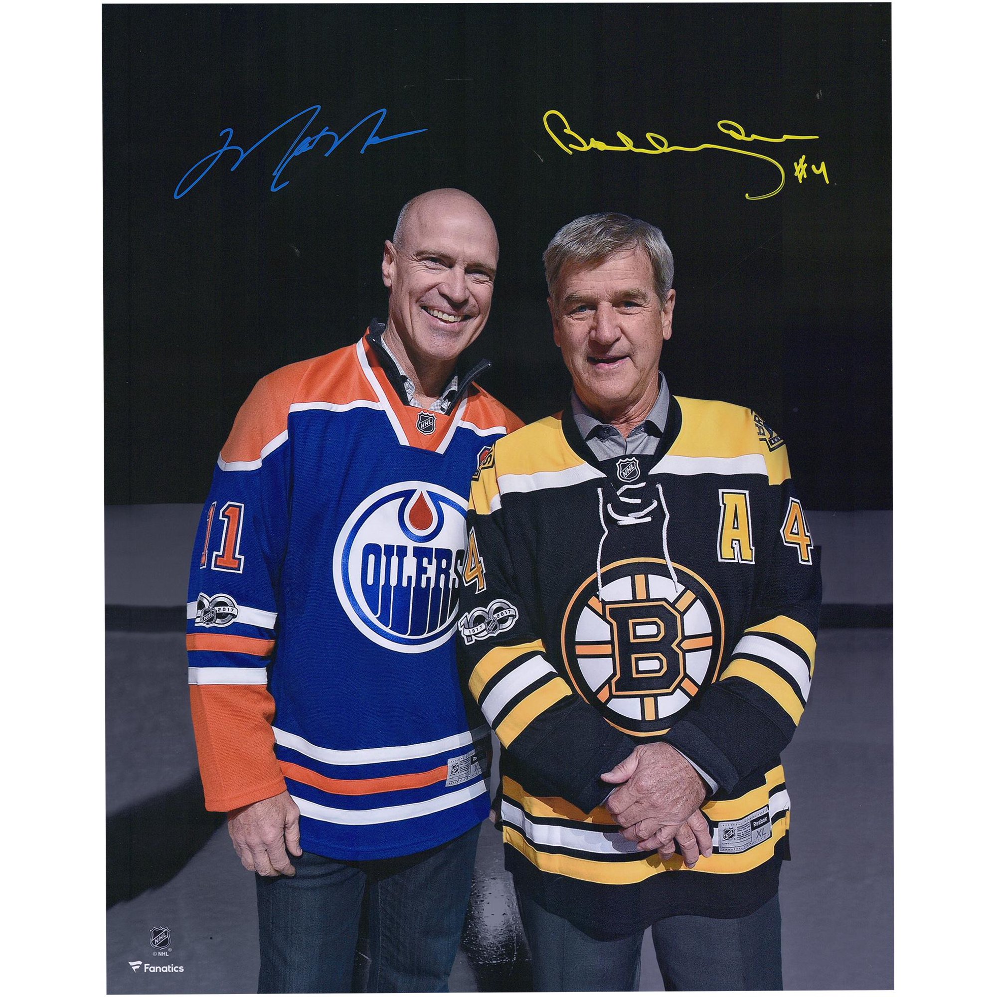 Mark Messier Edmonton Oilers & Bobby Orr New York Rangers Autographed 16" x 20" Photograph - Fanatics Authentic Certified