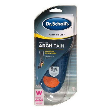 Dr. Scholls Pain Relief Orthotics For Arch Pain For Women, Size 6-10, 1 Pair
