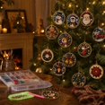 thumbnail image 6 of 12Pack Mixed Christmas Character Diamond Art Kits for Adults,Wooden Ornaments for Christmas Tree, 6 of 7