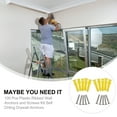 thumbnail image 3 of 100 Pcs Plastic Ribbed Wall Anchors and Screws Kit Self Driling Drywall Anchors, 3 of 8