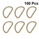 thumbnail image 3 of BRIGHTFUFU 100 UNIDS Correa de Hombro de Metal Anillo D Anillo de Usos Múltiples Correas Accesorios para Equipaje Ropa Mochila Cinturón (Bronce), 3 of 8