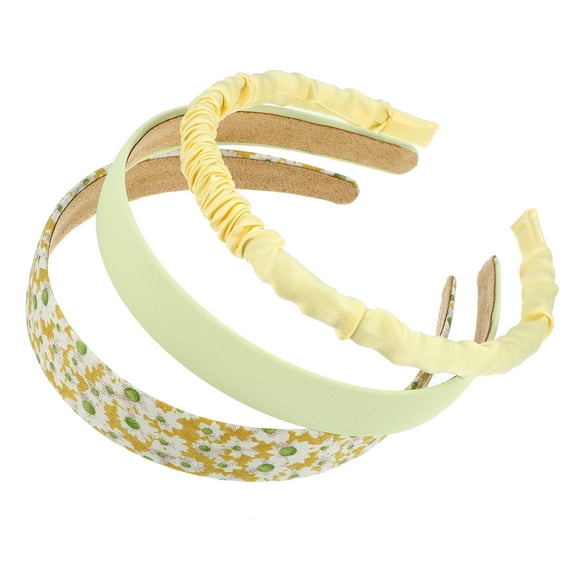Unique Bargains 3pcs Fashion Headbands Set, Different Designs Headbands Pleated Headbands for Women Party Wedding