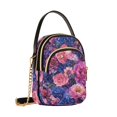 thumbnail image 7 of FORMRS Crossbody Bag for Women Quilted Travel Shoulder Cell Phone Purse with Chain Strap Handbag, Vibrant Art Flowers, 7 of 7