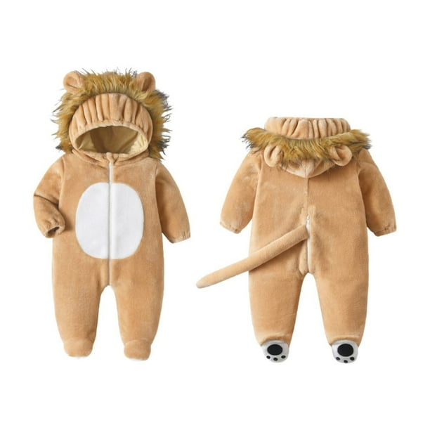 Mono mameluco Mono para bebe mameluco mono mono Mono corto para recien nacido mameluco de manga larga ropa de abrigo Mono para bebes Conjuntos para bebes con tema animal Recien Nacido 59 Walmart en li...