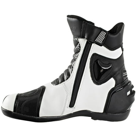 White Joe Rocket - Joe Rocket Superstreet Mens White Leather Boots