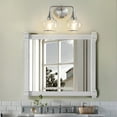 thumbnail image 7 of Brushed Nickel Bathroom Wall Sconce 2 Lights Bathroom Light Fixtures Over Mirror with Clear Glass Shade Vanity Light  Lighting, 7 of 7