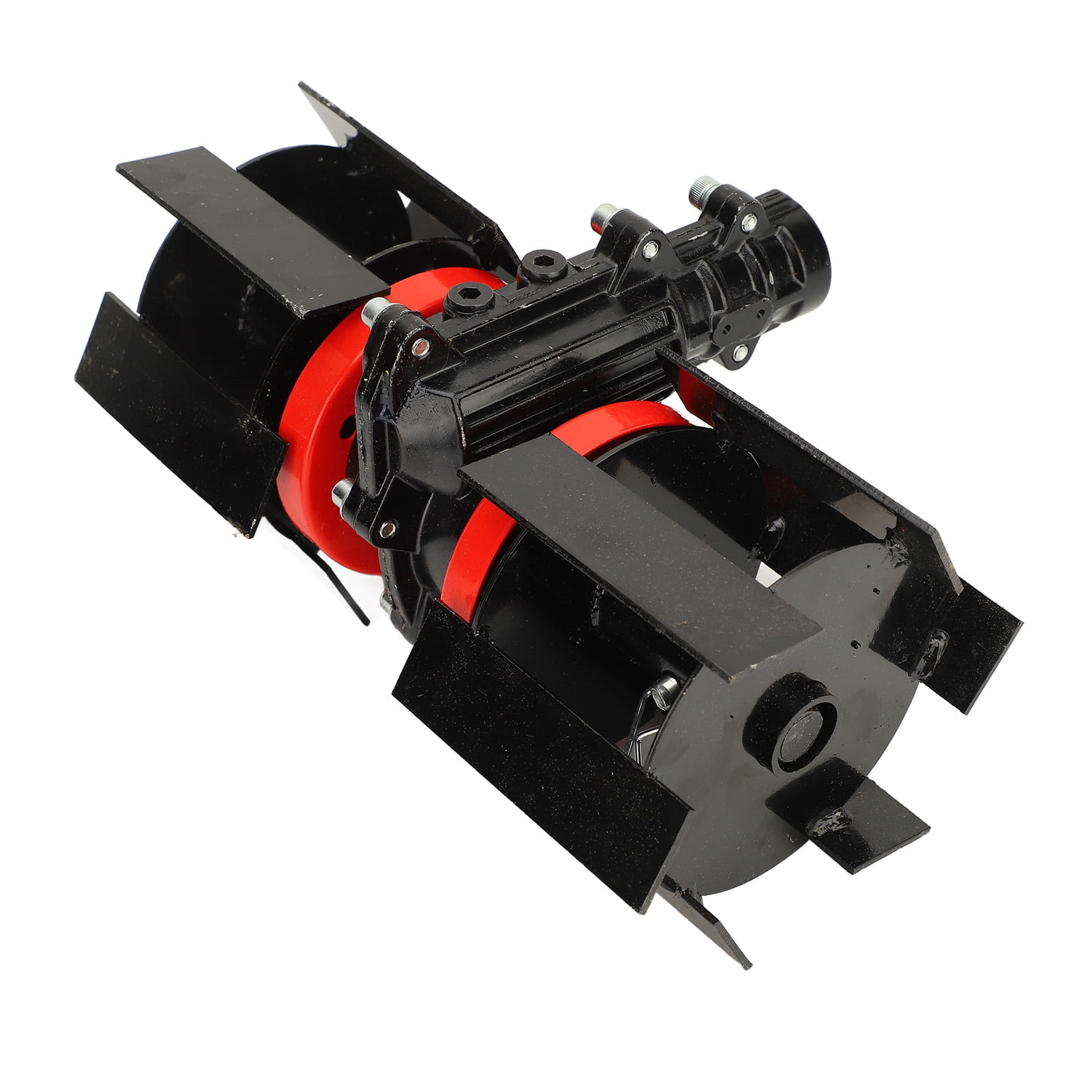 Weeding Deep Plowing Wheel, 9 Teeth Tines Tillers Gardening Foldable Electric Garden Rototiller Wheels,10cm Weeding Wheel Universal Wheel for Grass Mower Tiller Scarifier Accessory