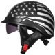thumbnail image 1 of Medio casco de moto ILM 205V, visor solar de cara abierta DOT (S), 1 of 8