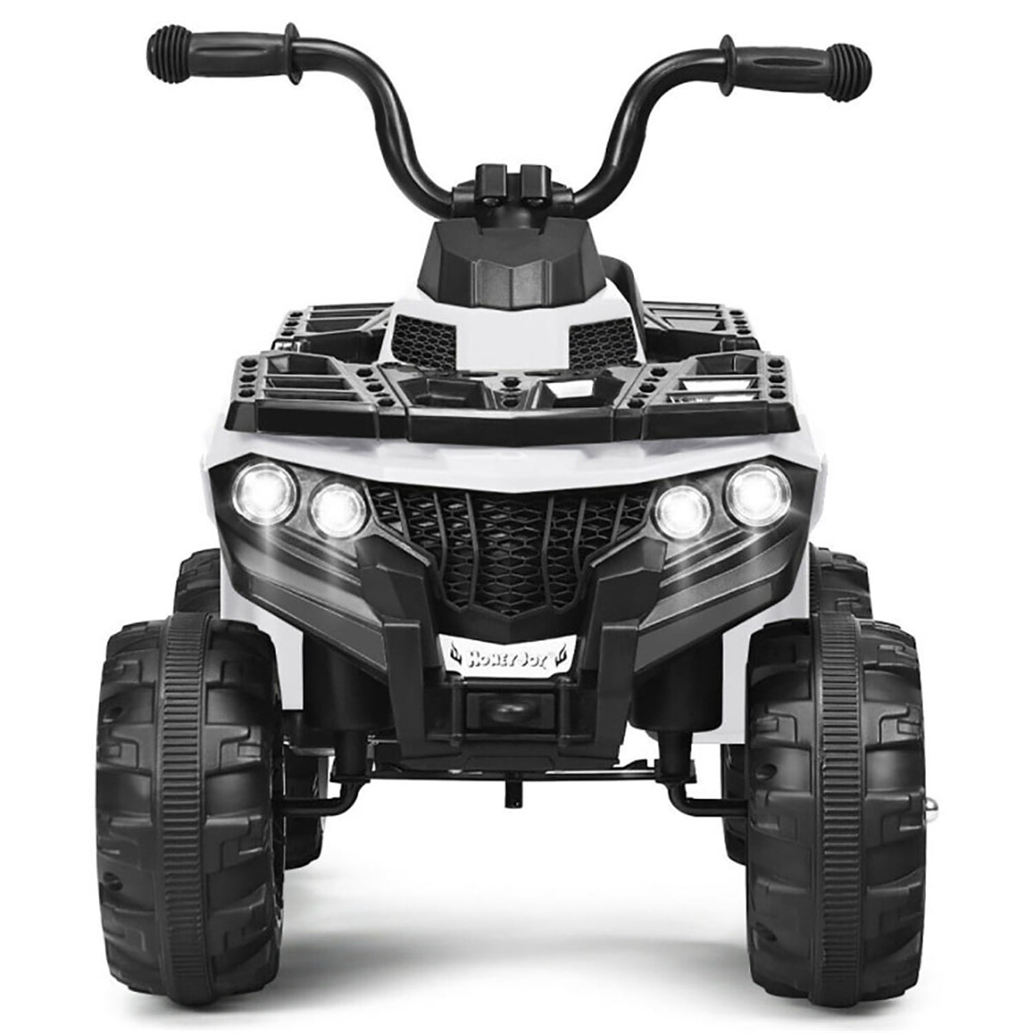 Barara King 6 V Powered Ride-On Toy ATV Quad Car with LED Lights and Wear Resistant Wheels