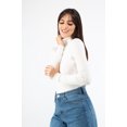 thumbnail image 3 of Blusa tejida cuello alto AMAD Casual para mujer Talla M, 3 of 5