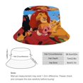 thumbnail image 2 of Rey León Simba Sombrero bucket para adultos, gorra de protección solar, sombrero de pescador plegable para viajes al aire libre, pesca y actividades de verano, 2 of 6