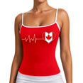 thumbnail image 3 of Rvusndi 2026 USA Tank Top Women USA Soccer Shirt Spaghetti Strap Tank Top 4th of July Sleeveless Patriotic Printed Summer Vest Tops Basic T Shirts for Beach Daily Wear, 3 of 6
