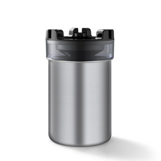 Vrorvz Creative Funnel Ashtray with Lid for Home Office or Car Use Large Capacity Handles 200 Cigarettes with Built In Water Tank Odorless Stainless Steel Portable Design