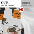 thumbnail image 5 of Halloween Kitchen Curtains Window Curtains Valance and Tier Set 36 Inch, Orange Pumpkin Rod Pocket Short Tier Curtain for Room, Cartoon Cat Small Cafe Kitchen Decor, 5 of 6