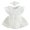 White, variant on Riecok Baby Girl Infant 1st Birthday Princess Romper Dress Mesh Skirt 3D Flower Applique Ruffle Sleeve Occasion Dressy Blue 6 M
