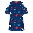 thumbnail image 3 of Ankola 2024 Summer Tops for Women Sexy Off Shoulder T-Shirt Fashion Printed Shirts Casual Crew Neck Blouse Tunic Top, 3 of 4