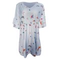 thumbnail image 4 of Summer Dresses for Women Casual Fashion V-Neck Short Sleeve Summer Solid Color Pocket Dress, 4 of 4