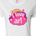 thumbnail image 4 of Inktastic Artist I Love Art Women's T-Shirt, 4 of 5