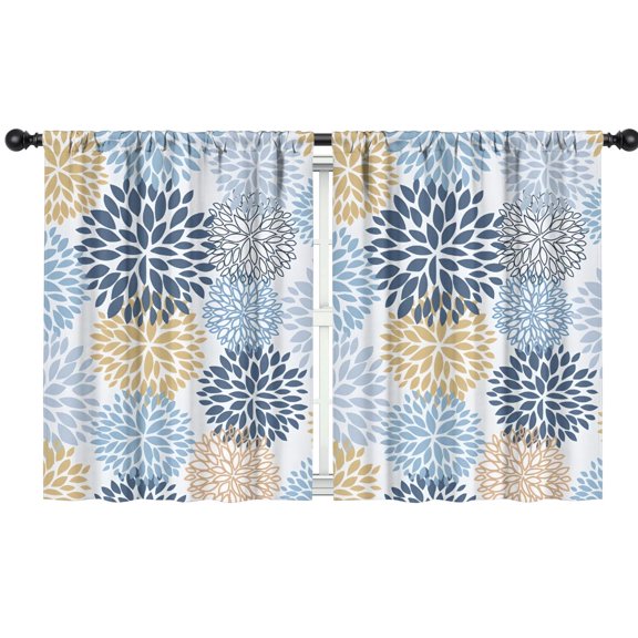Blackout Kids Curtains,Boho Bohemia Pioneer Flower Art Childrens Insulated Curtains Set Of 2,Bedroom Essentials,Toddler Room Decor 42"x54"(106x137cm)