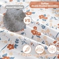 thumbnail image 3 of Twin Size Sheet Set Paisley Printed Bed Sheets for Single Bed Piece Microfiber Fitted Sheet with ” Deep Pocket & Straps Patterned Bedding Sheets & Pillowcase Set, 3 of 9