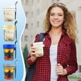 thumbnail image 1 of COM1950s 350Ml Glass Overnight Oats Jar – Bpa-Free, Airtight Lid with Spoon, Meal Prep Container for Breakfast, 1 of 6