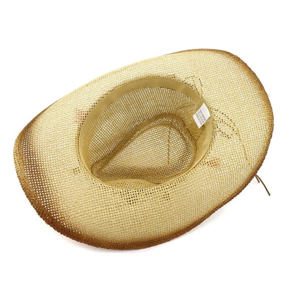 Outback Western Straw Cowboy Hat for Men and Women Sun Baseball Cap