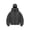 Dark Gray, variant on Unisex Balaclava Hoodie Warm Loose Hooded Jacket Zip-up Casual Jacket with Face Mask for Autumn Winter Outdoor Sports Street Wear