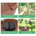thumbnail image 4 of Bomba Solar Para Fuente De Pájaros, Práctico Estilo Colgante, Protección Del Medio Ambiente, Fuente Solar De Para Pájaros Decorativa Para Jardín, 4 of 7